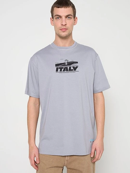 Zdjęcie produktu T-shirt z nadrukiem Iceberg szary