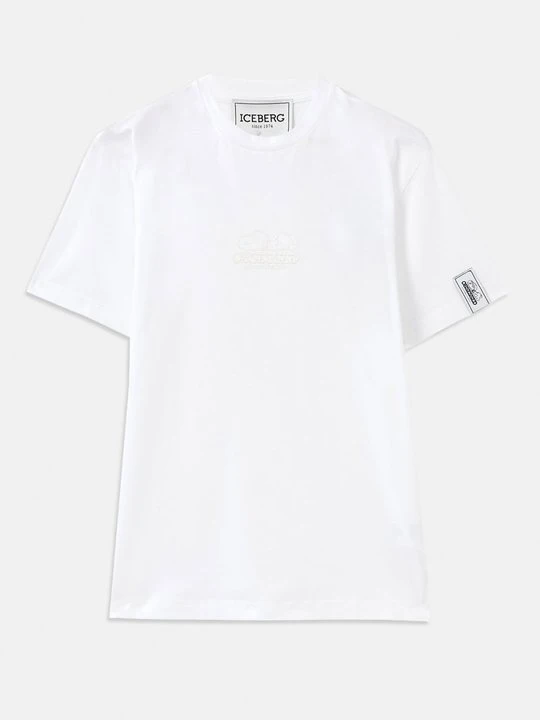 Zdjęcie produktu T-shirt z nadrukiem Iceberg biały