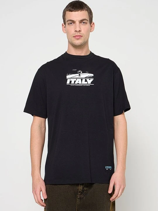 Zdjęcie produktu T-shirt z nadrukiem Iceberg czarny
