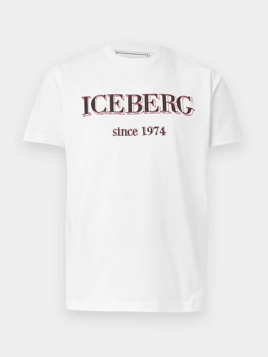 Zdjęcie produktu T-shirt z nadrukiem Iceberg biały