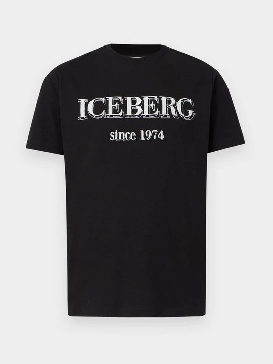 Zdjęcie produktu T-shirt z nadrukiem Iceberg czarny