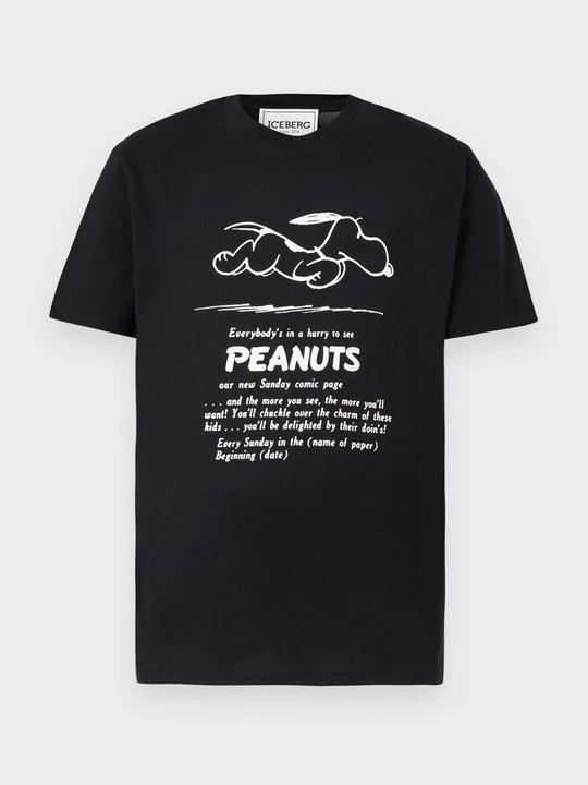 Zdjęcie produktu T-shirt z nadrukiem Iceberg czarny