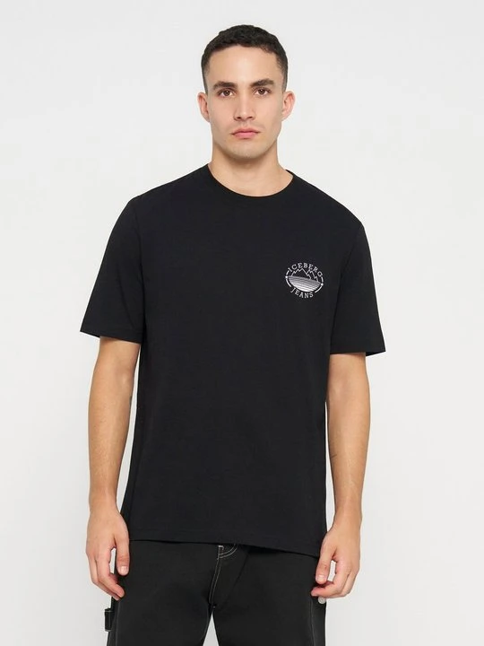 Zdjęcie produktu T-shirt z nadrukiem Iceberg czarny