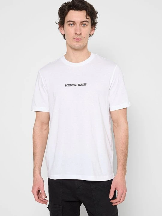 Zdjęcie produktu T-shirt z nadrukiem Iceberg biały
