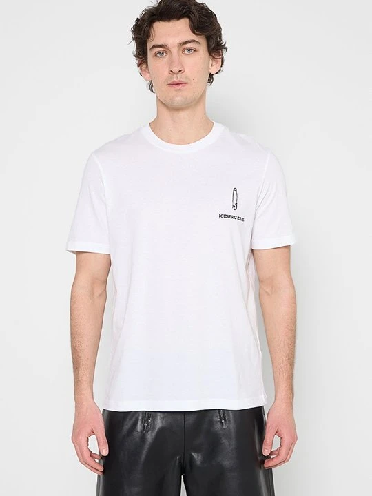 Zdjęcie produktu T-shirt z nadrukiem Iceberg biały