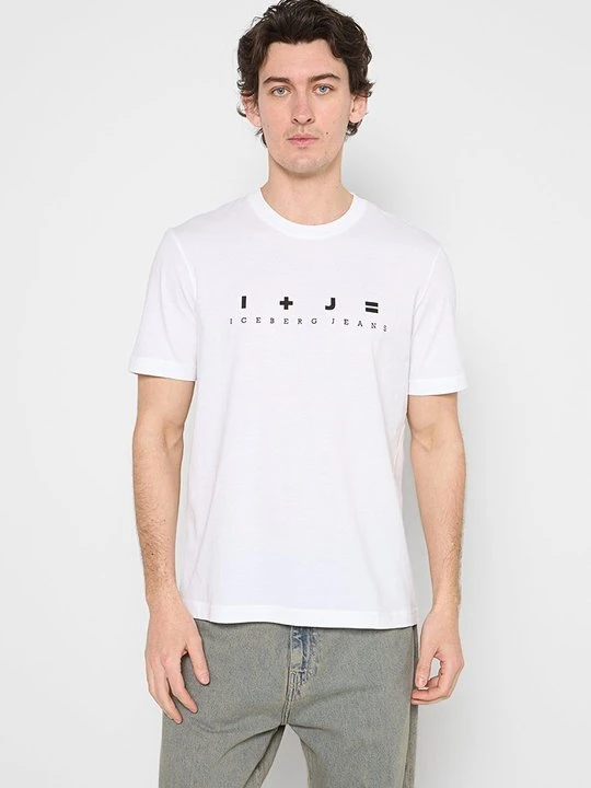Zdjęcie produktu T-shirt z nadrukiem Iceberg biały
