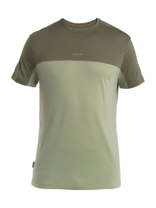 Zdjęcie produktu T-shirt z nadrukiem Icebreaker oliwkowy melanż