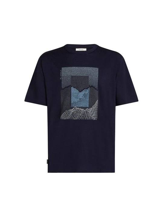 Zdjęcie produktu T-shirt z nadrukiem Icebreaker niebieski