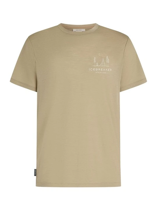 Zdjęcie produktu T-shirt z nadrukiem Icebreaker beżowy