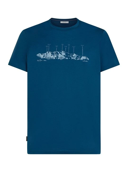 Zdjęcie produktu T-shirt z nadrukiem Icebreaker niebieski