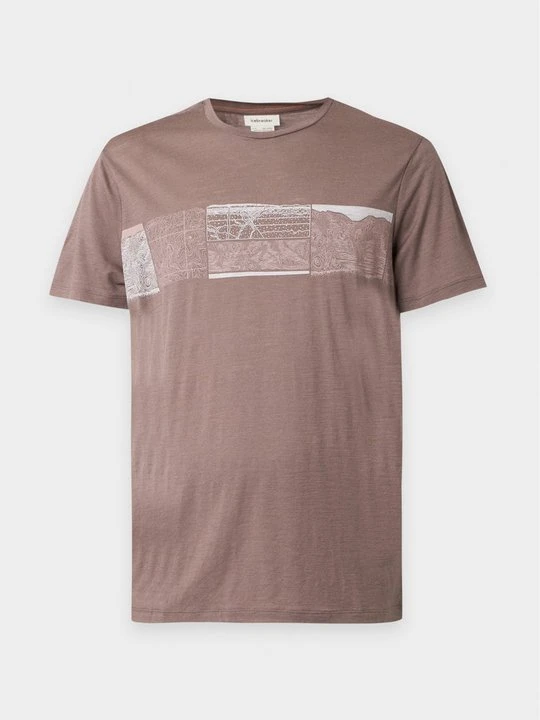 Zdjęcie produktu T-shirt z nadrukiem Icebreaker brązowy