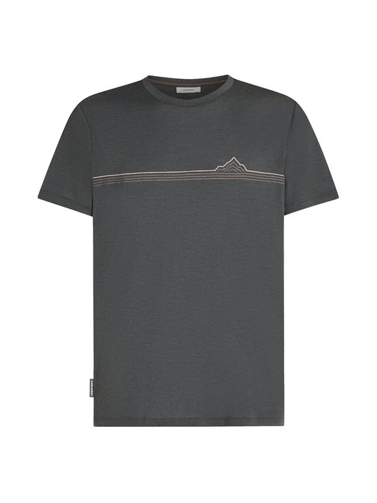 Zdjęcie produktu T-shirt z nadrukiem Icebreaker ciemnoszary