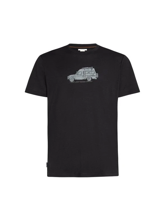 Zdjęcie produktu T-shirt z nadrukiem Icebreaker czarny