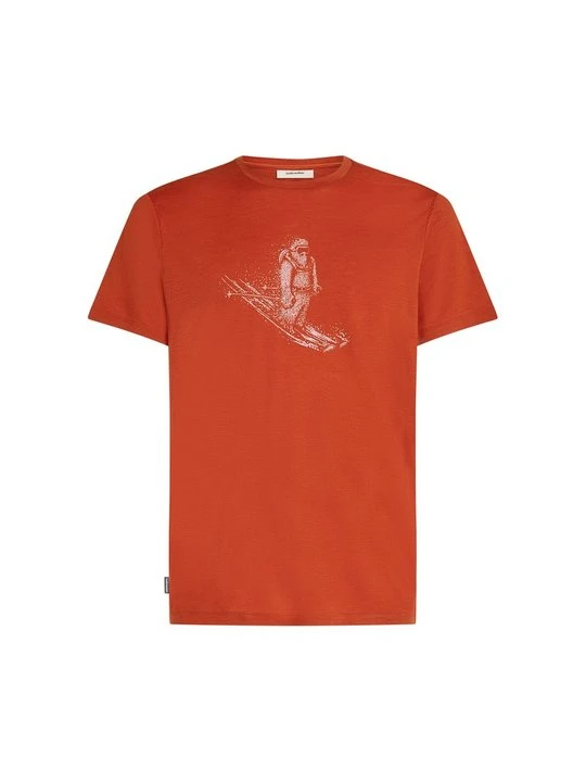 Zdjęcie produktu T-shirt z nadrukiem Icebreaker czerwony