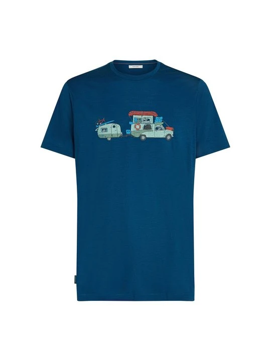 Zdjęcie produktu T-shirt z nadrukiem Icebreaker granatowy