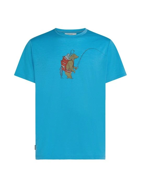 Zdjęcie produktu T-shirt z nadrukiem Icebreaker niebieski