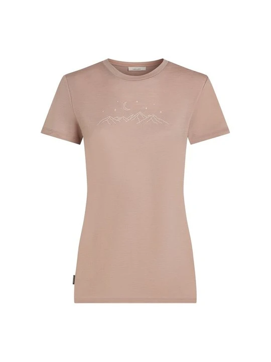 Zdjęcie produktu T-shirt z nadrukiem Icebreaker różowy melanż