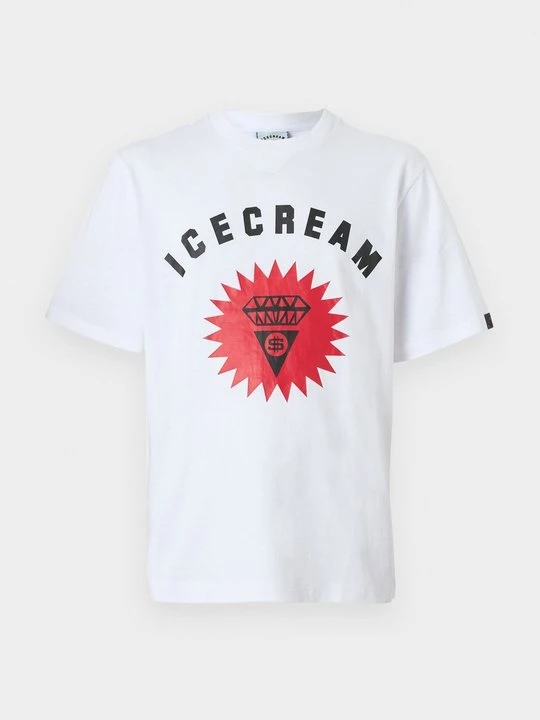 Zdjęcie produktu T-shirt z nadrukiem Icecream biały