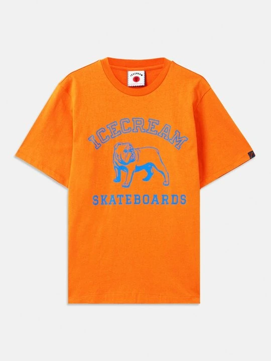 Zdjęcie produktu T-shirt z nadrukiem Icecream pomarańczowy