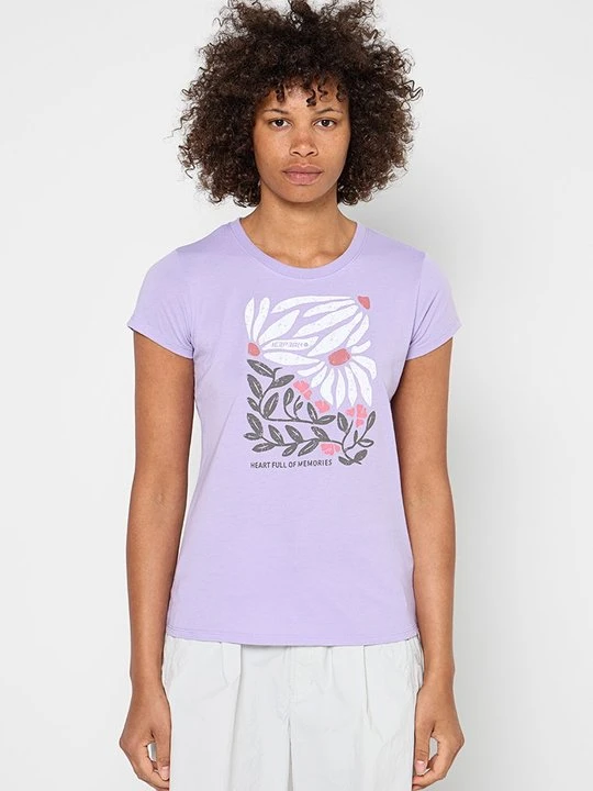 Zdjęcie produktu T-shirt z nadrukiem icepeak fioletowy
