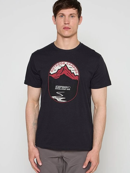Zdjęcie produktu T-shirt z nadrukiem icepeak antracytowy