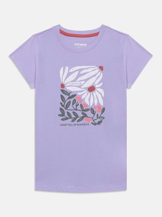 Zdjęcie produktu T-shirt z nadrukiem icepeak liliowy