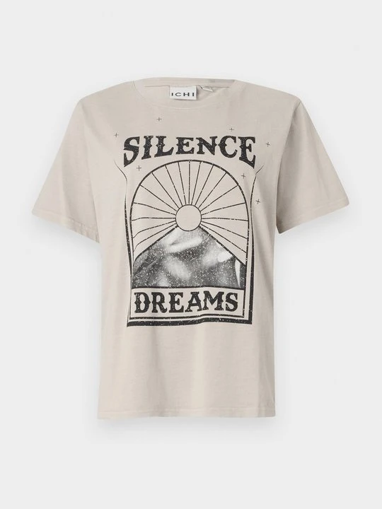 Zdjęcie produktu T-shirt z nadrukiem Ichi beżowy