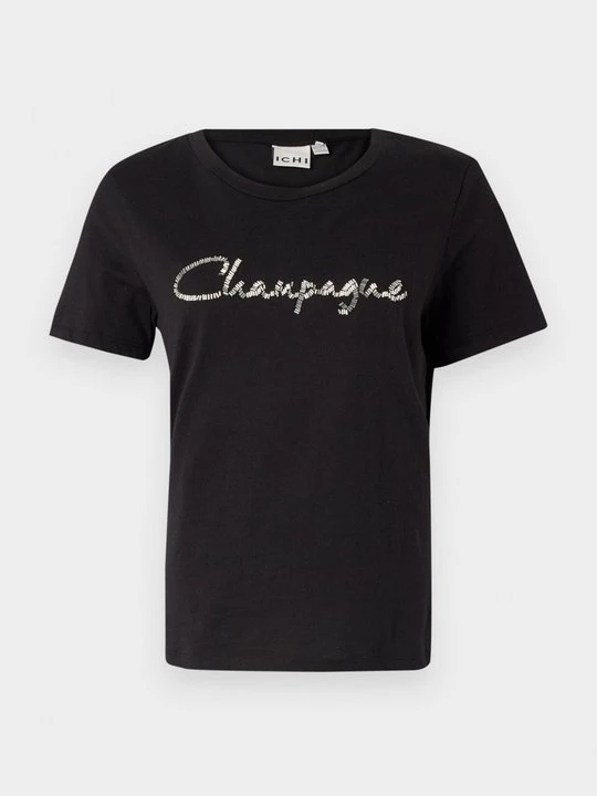 Zdjęcie produktu T-shirt z nadrukiem Ichi czarny