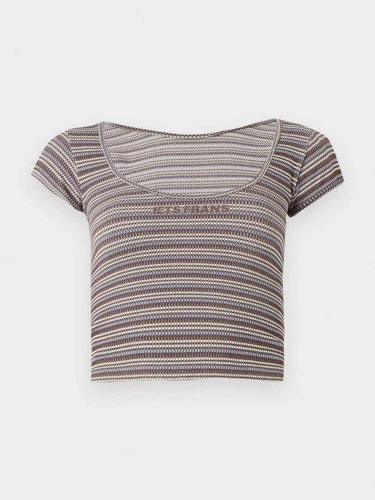Zdjęcie produktu T-shirt z nadrukiem Iets frans… brązowy