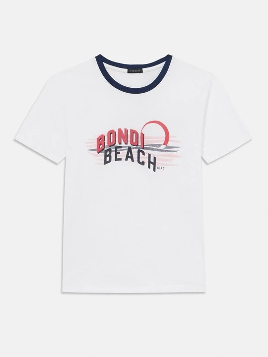 Zdjęcie produktu T-shirt z nadrukiem IKKS biały