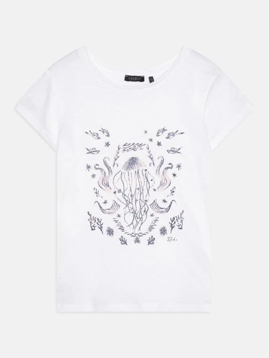 Zdjęcie produktu T-shirt z nadrukiem IKKS biały