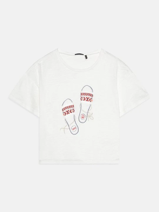 Zdjęcie produktu T-shirt z nadrukiem IKKS biały