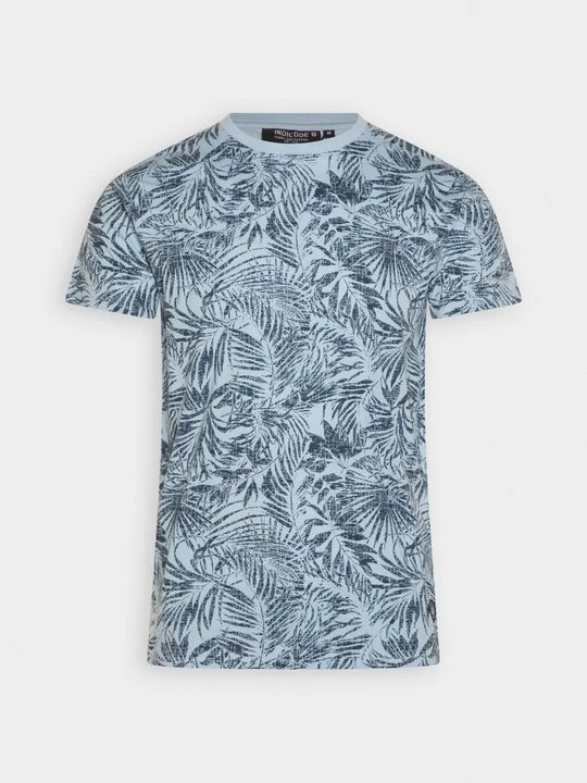Zdjęcie produktu T-shirt z nadrukiem INDICODE jasnoniebieski