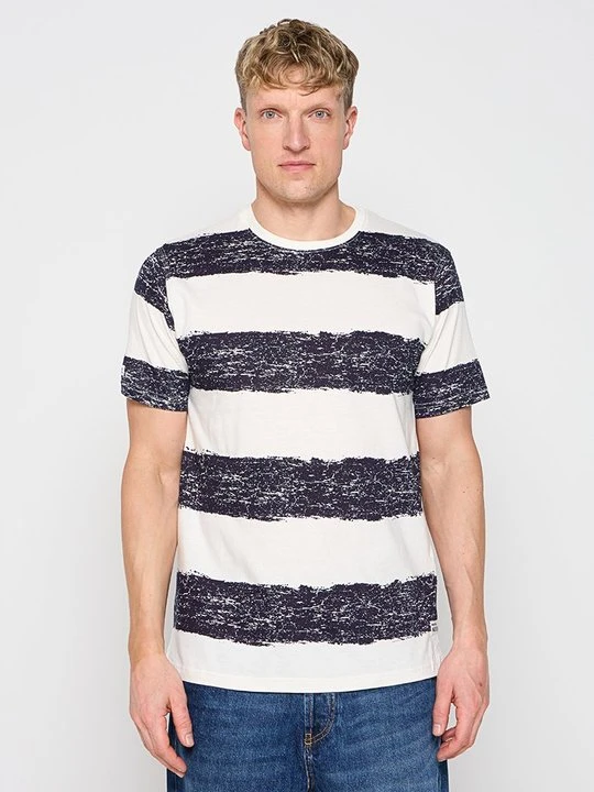 Zdjęcie produktu T-shirt z nadrukiem INDICODE granatowy