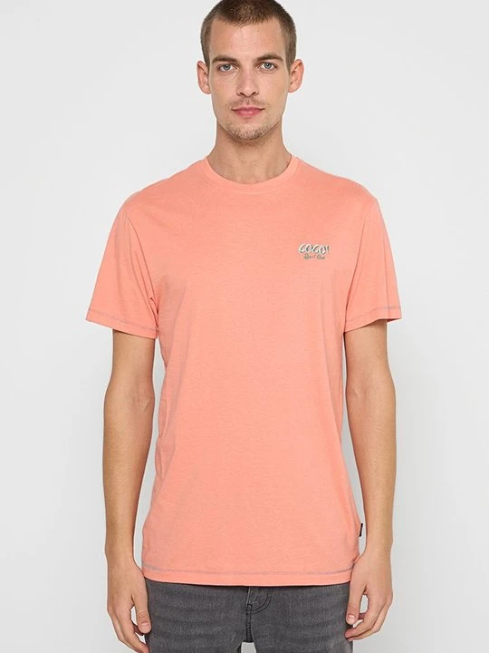Zdjęcie produktu T-shirt z nadrukiem INDICODE żółty melanż
