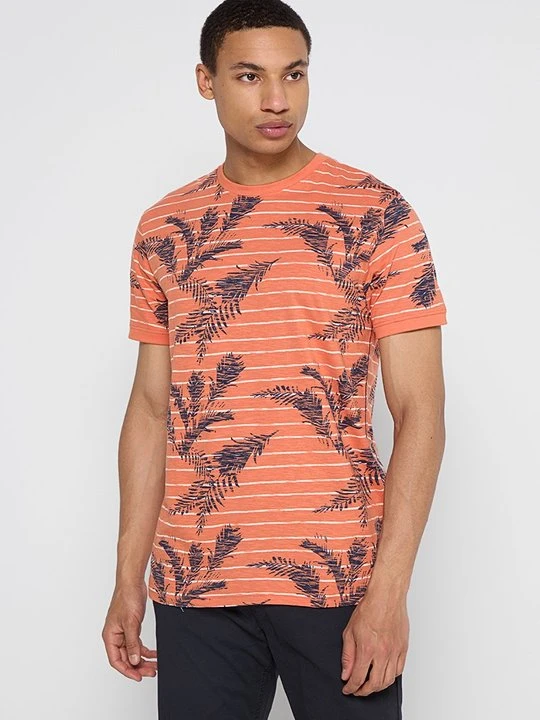 Zdjęcie produktu T-shirt z nadrukiem INDICODE łososiowy