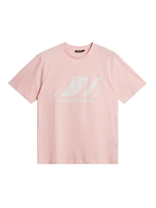Zdjęcie produktu T-shirt z nadrukiem J.Lindeberg różowy