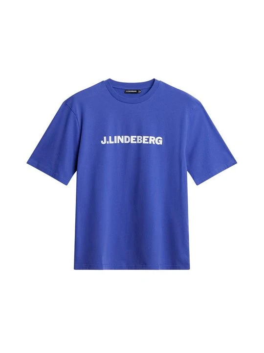 Zdjęcie produktu T-shirt z nadrukiem J.Lindeberg niebieski
