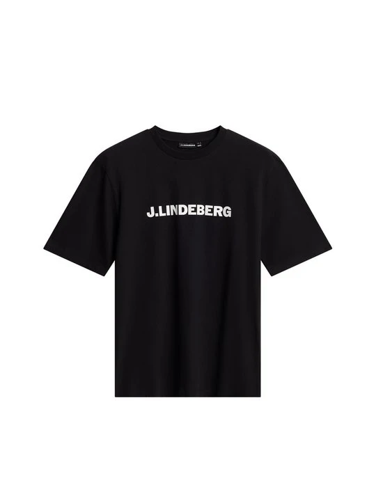 Zdjęcie produktu T-shirt z nadrukiem J.Lindeberg czarny