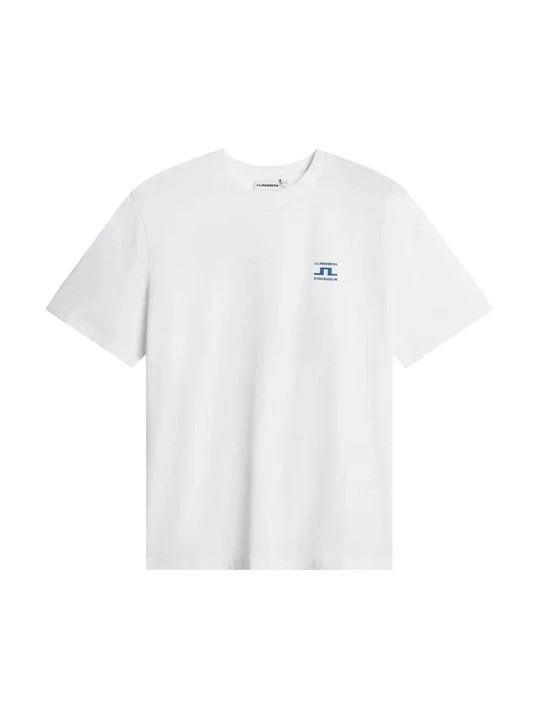 Zdjęcie produktu T-shirt z nadrukiem J.Lindeberg biały