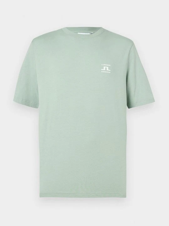 Zdjęcie produktu T-shirt z nadrukiem J.Lindeberg miętowy