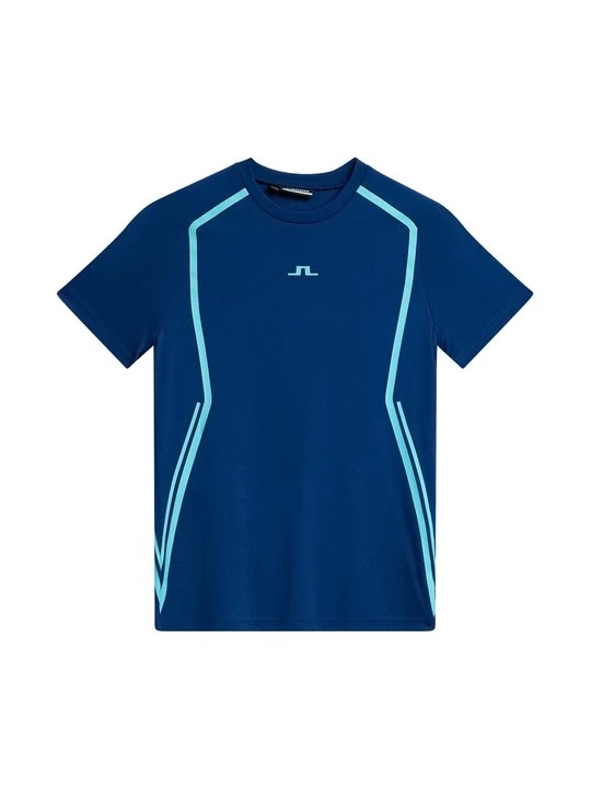Zdjęcie produktu T-shirt z nadrukiem J.Lindeberg granatowy