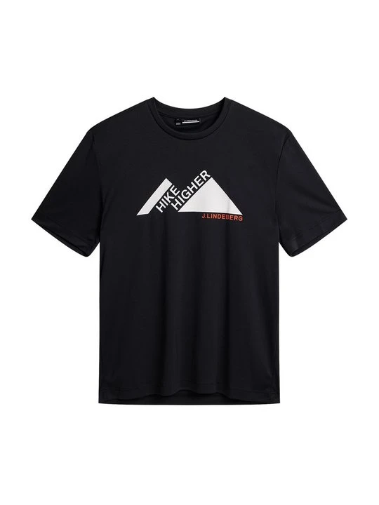 Zdjęcie produktu T-shirt z nadrukiem J.Lindeberg czarny