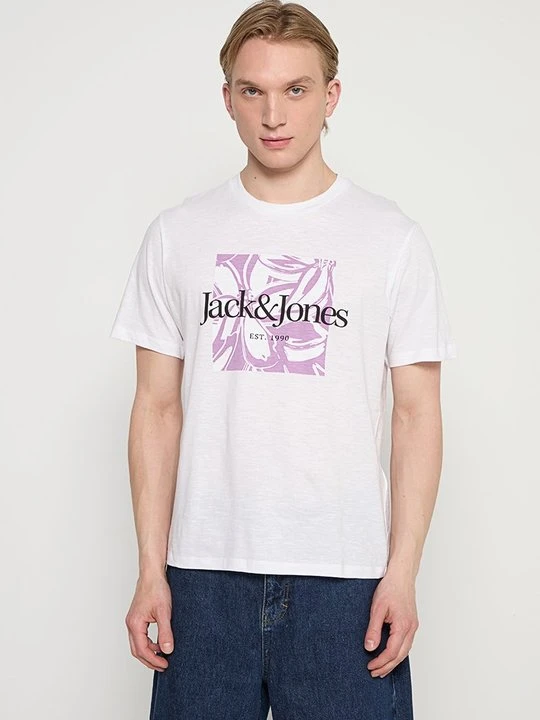 Zdjęcie produktu T-shirt z nadrukiem Jack&Jones biały