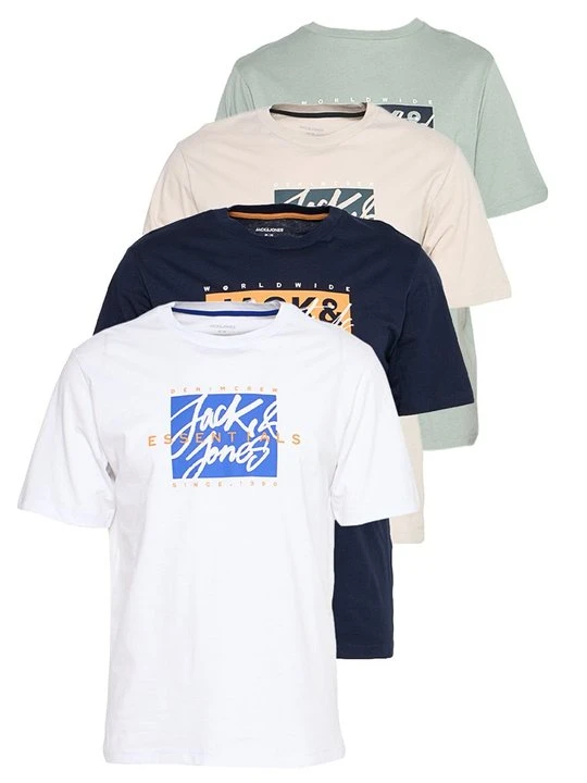 Zdjęcie produktu T-shirt z nadrukiem Jack&Jones niebieski
