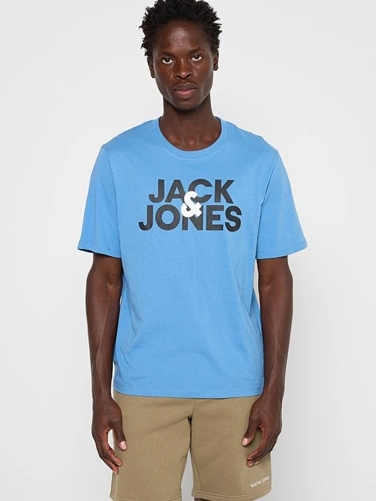 Zdjęcie produktu T-shirt z nadrukiem Jack&Jones niebieski