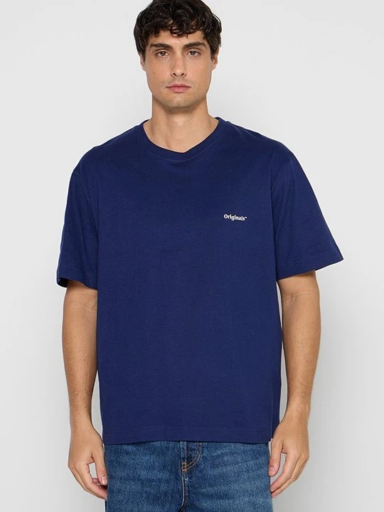 Zdjęcie produktu T-shirt z nadrukiem Jack&Jones niebieski