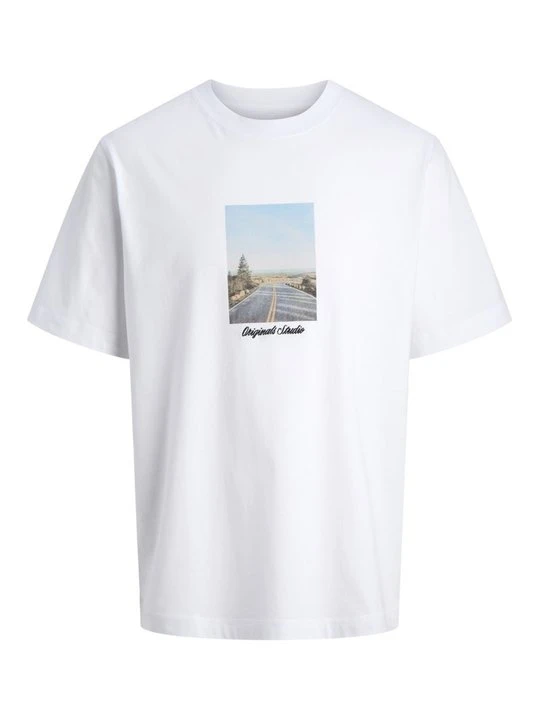 Zdjęcie produktu T-shirt z nadrukiem Jack&Jones biały