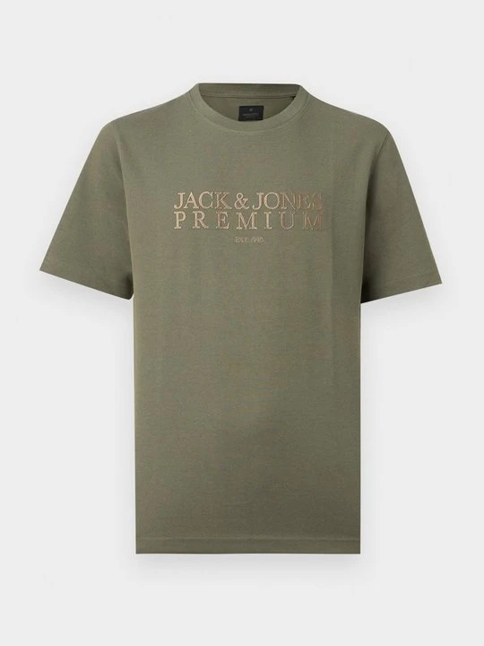 Zdjęcie produktu T-shirt z nadrukiem Jack&Jones oliwkowy