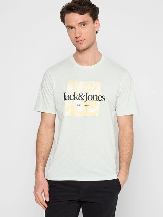 Zdjęcie produktu T-shirt z nadrukiem Jack&Jones jasnoniebieski